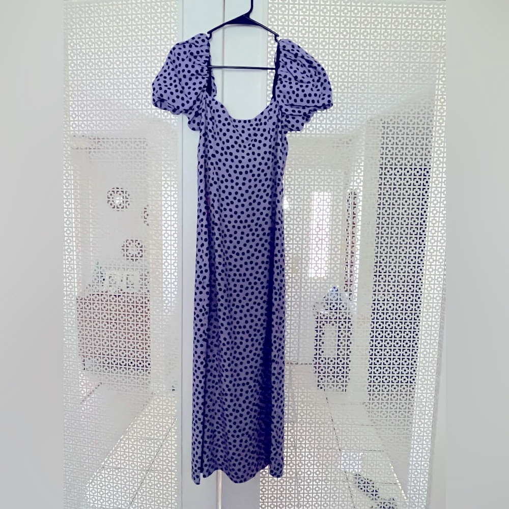 NWT Zara Polkadot Midi Dress